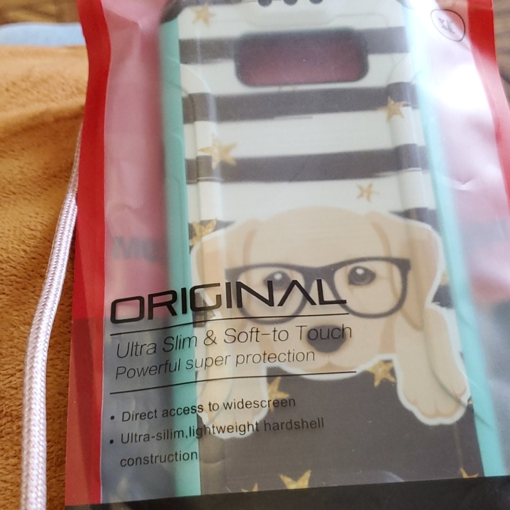 Phone case dog with glasses